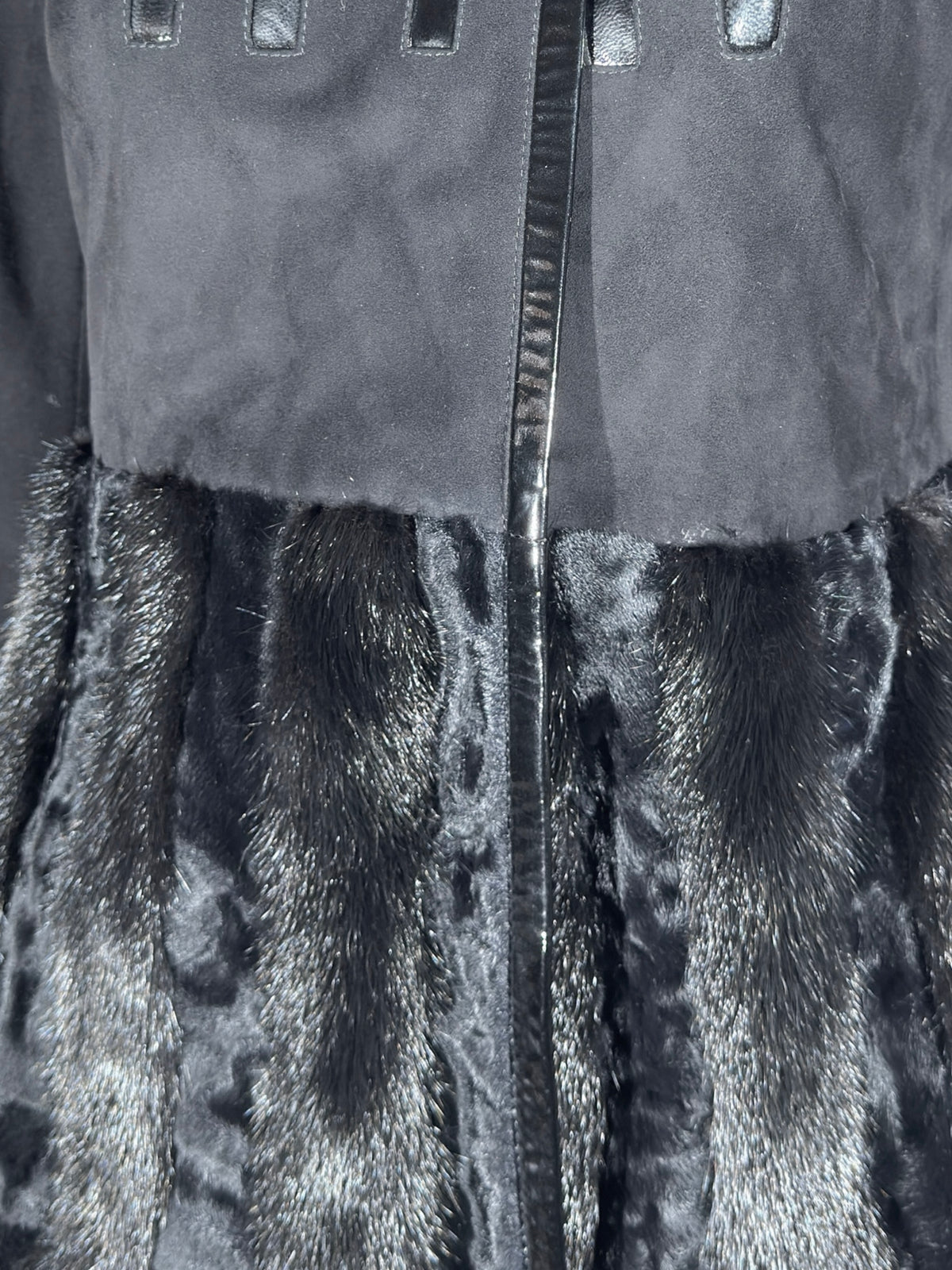 Gucci Tom Ford Fall 2004 Black suede Mink Astrakan coat