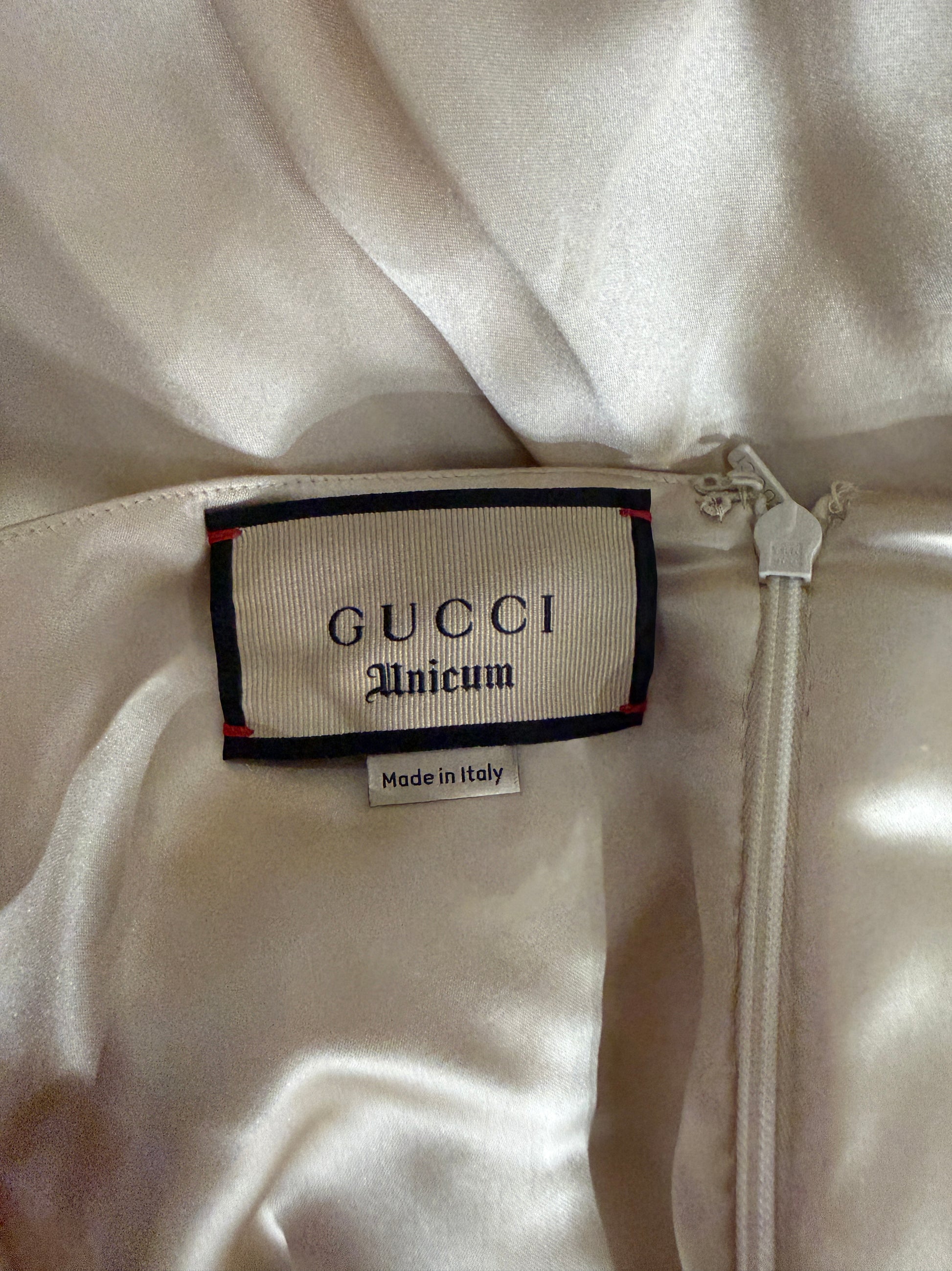 Gucci Unicum Alessandro Michele maxi collar dress