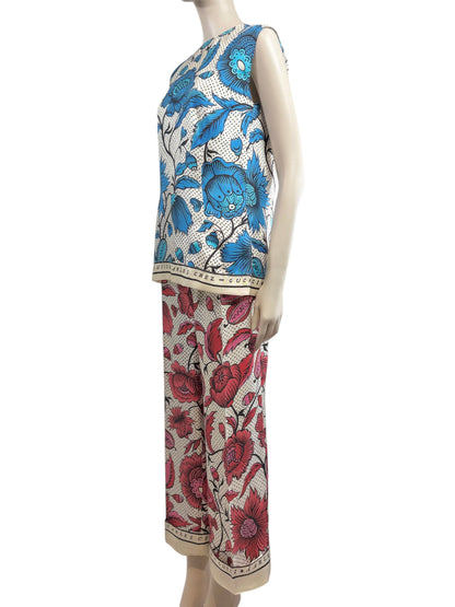 Gucci X Alessandro Michele
Resort 2019 Collection  Antoinette Poisson printed silk suit
