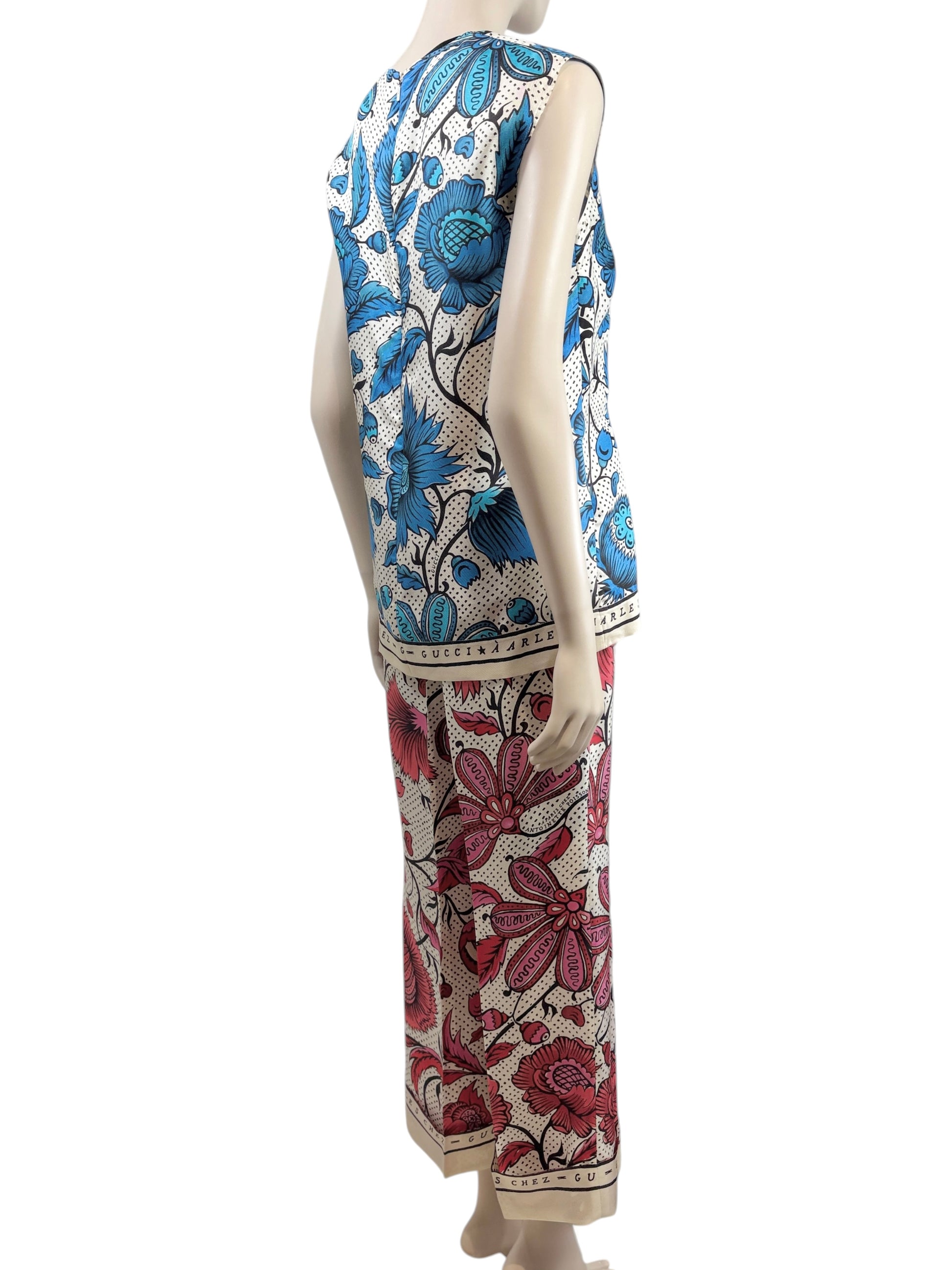Gucci X Alessandro Michele
Resort 2019 Collection  Antoinette Poisson printed silk suit
