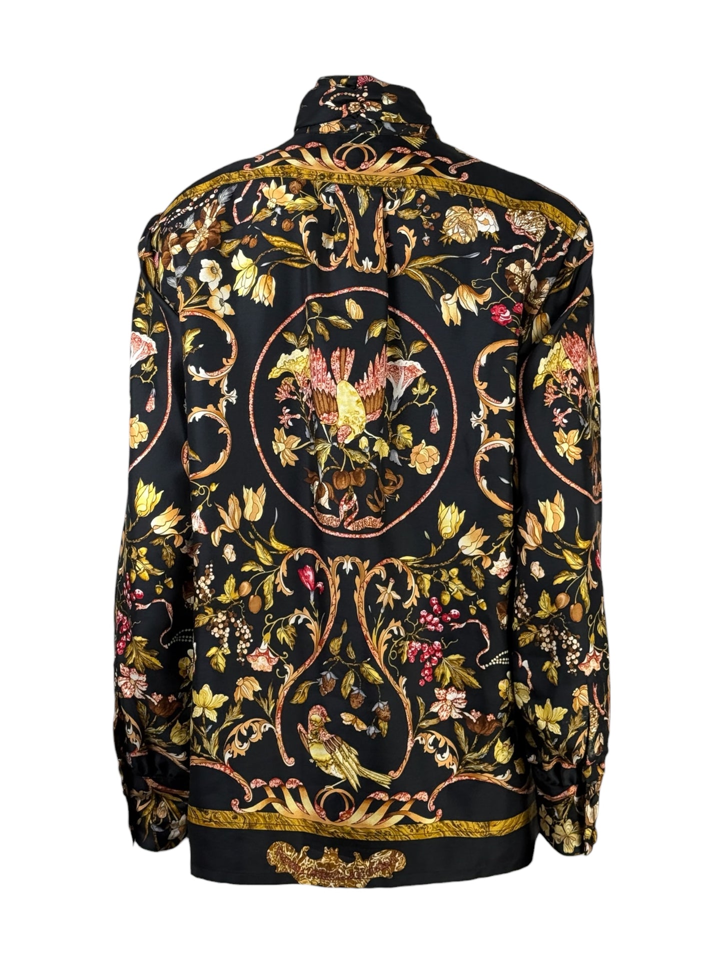 Hermès - Silk twill shirt printed with "Stones of the East and West" 3