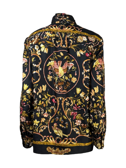 Hermès - Silk twill shirt printed with "Stones of the East and West" 3