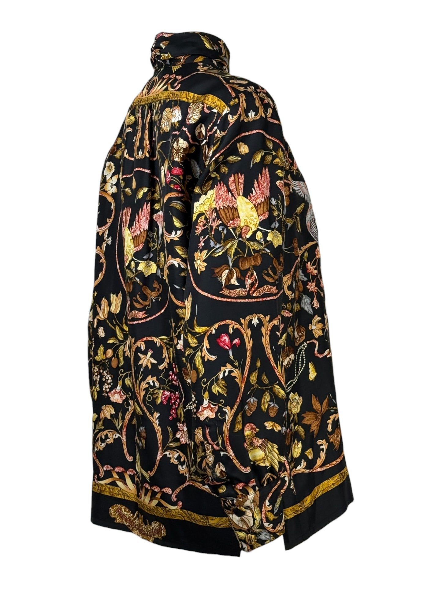Hermès - Silk twill shirt printed with "Stones of the East and West"4