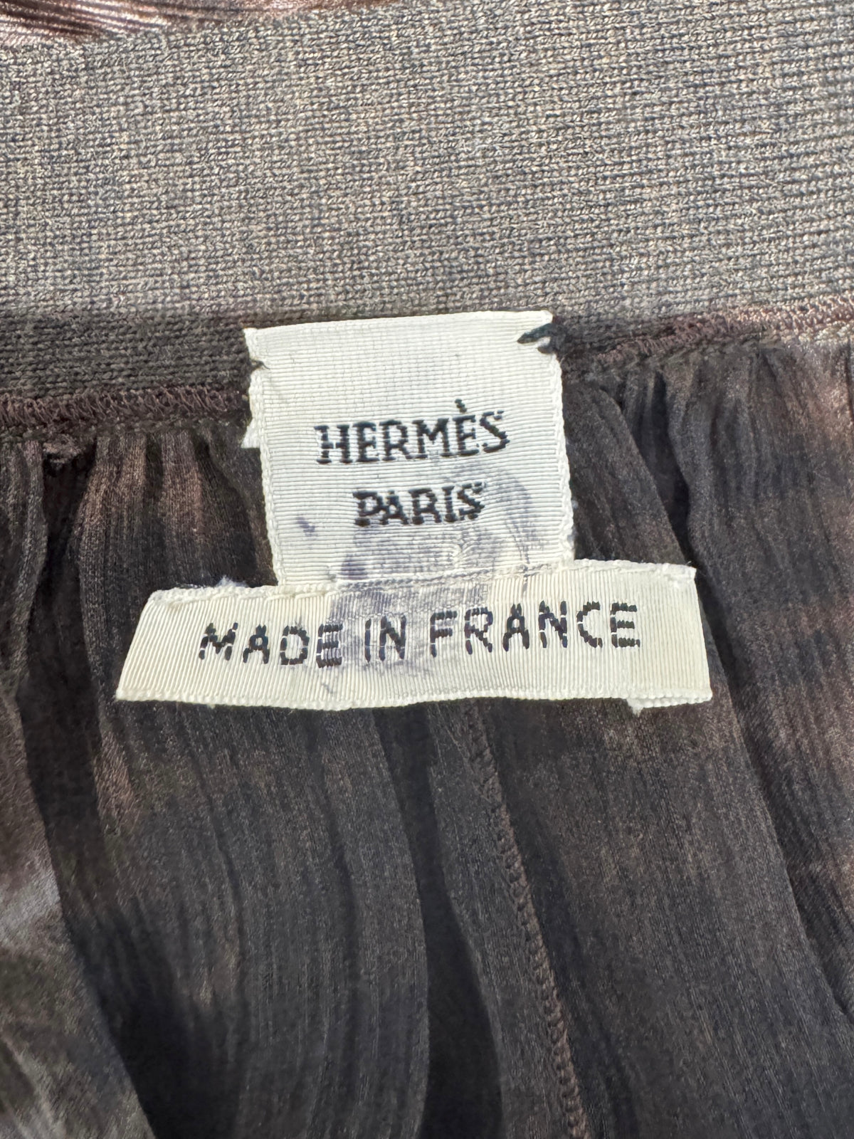 Hermes Jean Paul Gaultier Long cardigan crepe silk printed tiger