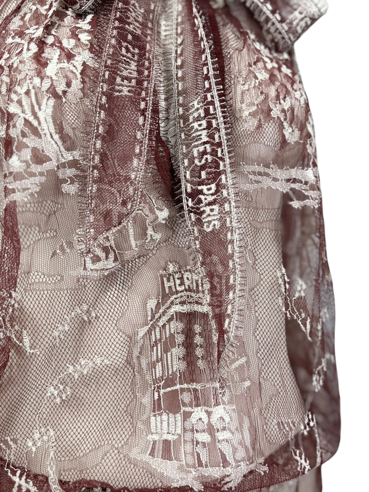 Hermes Jean Paul Gaultier Spring 2007 Look 50 lace top