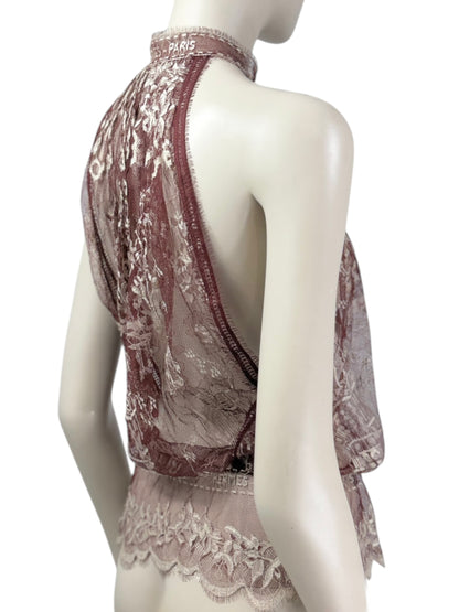 Hermes Jean Paul Gaultier Spring 2007 Look 50 lace top