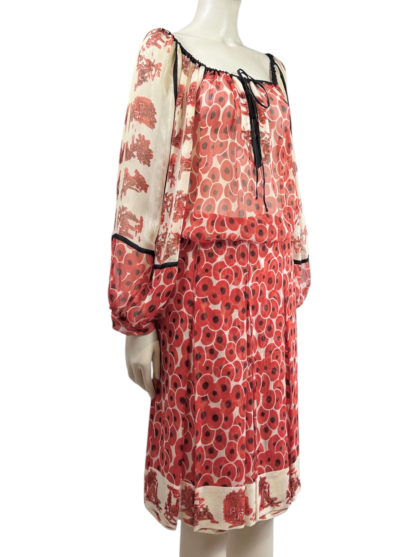 Hermes  Jean Paul Gaultier Spring/Summer 2007 Silk chiffon ensemble printed