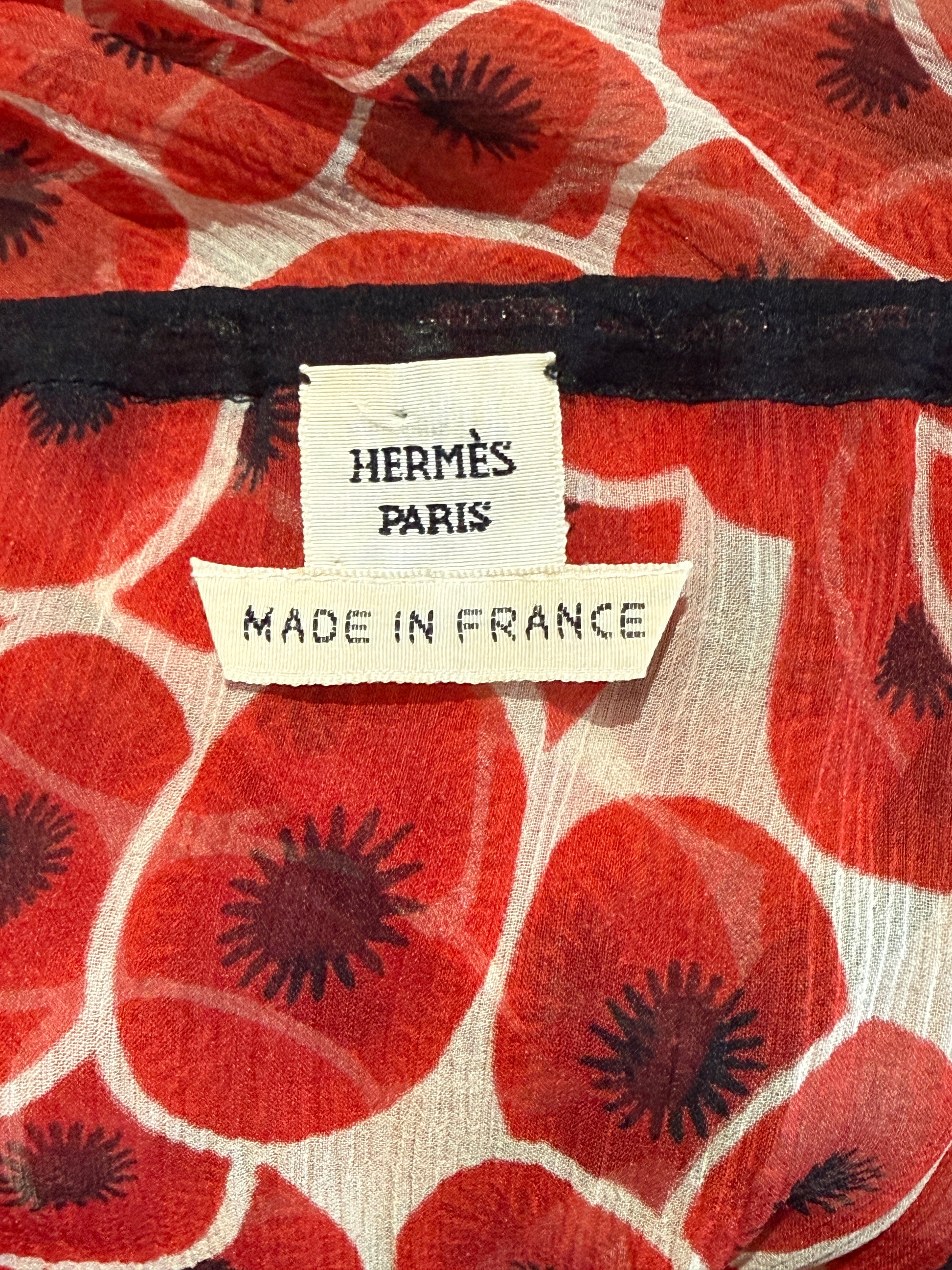 Hermes  Jean Paul Gaultier Spring/Summer 2007 Silk chiffon ensemble printed