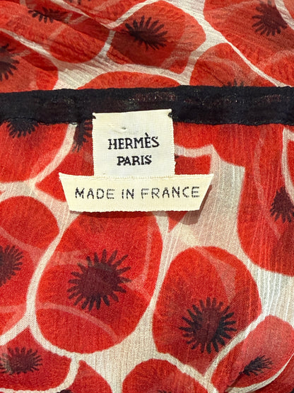 Hermes  Jean Paul Gaultier Spring/Summer 2007 Silk chiffon ensemble printed