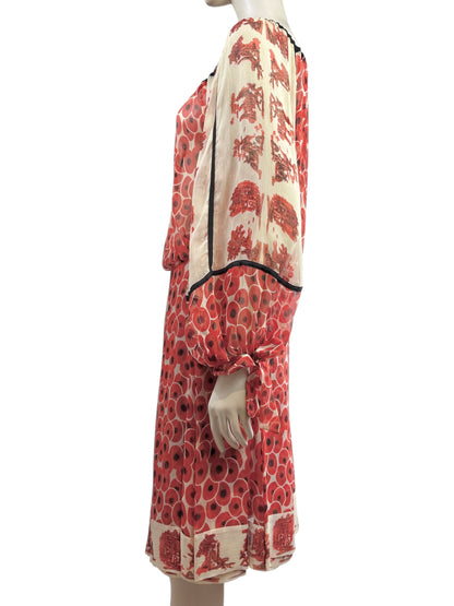Hermes X Jean Paul Gaultier Spring/Summer 2007 Silk chiffon ensemble printed