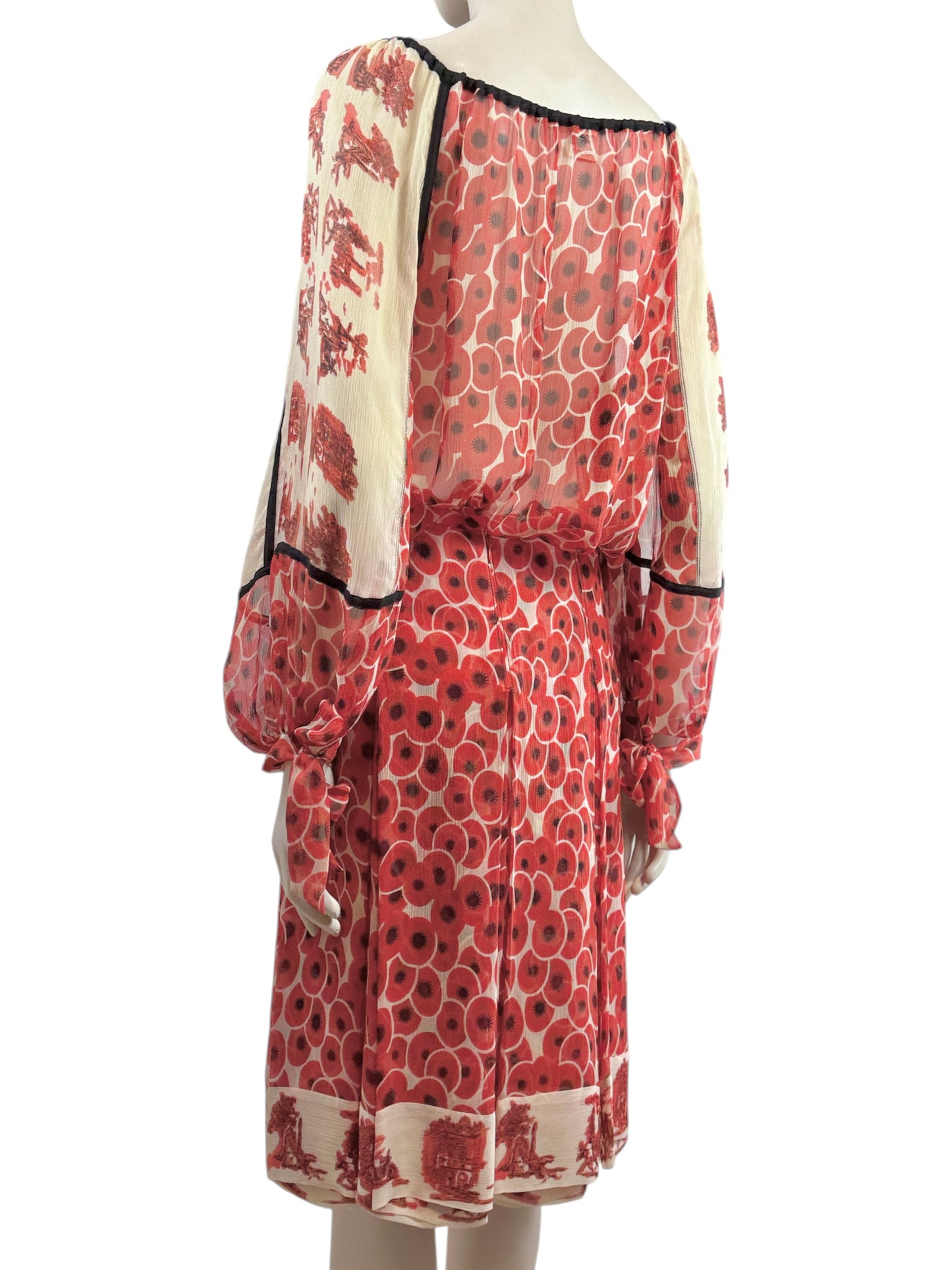 Hermes X Jean Paul Gaultier Spring/Summer 2007 Silk chiffon ensemble printed