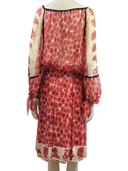 Hermes X Jean Paul Gaultier Spring/Summer 2007 Silk chiffon ensemble printed