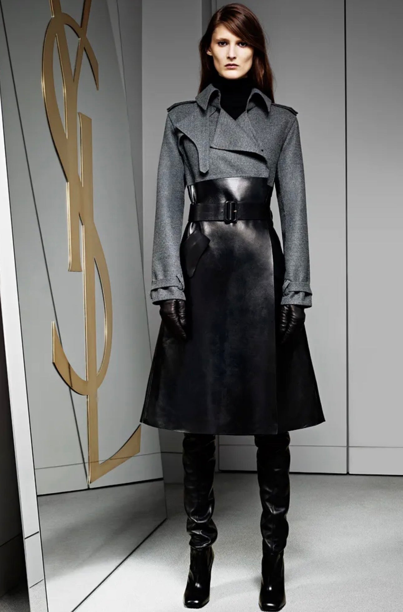 Yves Saint Laurent X Stefano Pilati Prefall 2012 Look 1