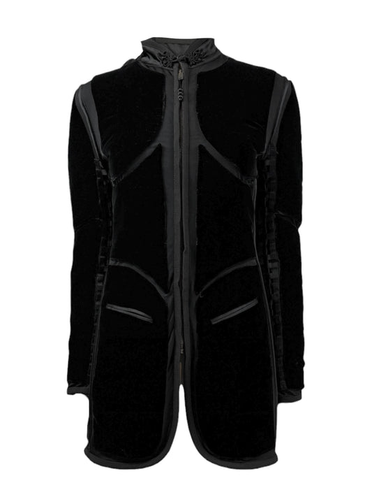 Jean Paul Gaultier Fall 1996 black corset velvet jacket