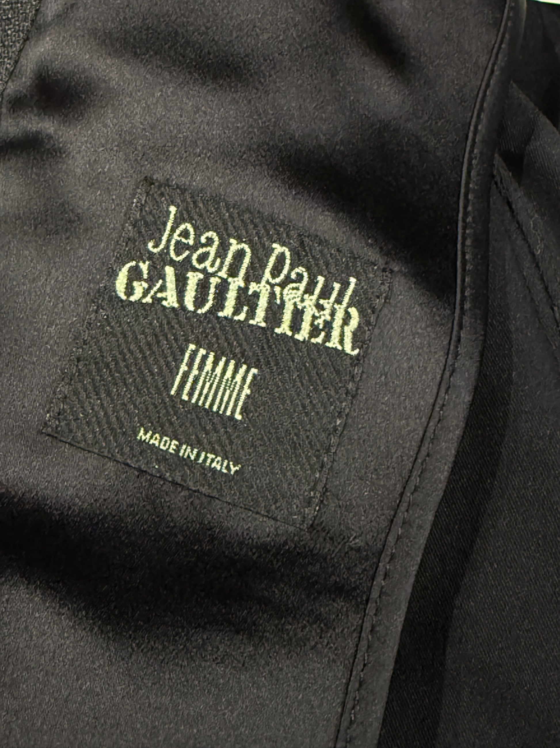 Jean Paul Gaultier Fall 1996 black corset velvet jacket