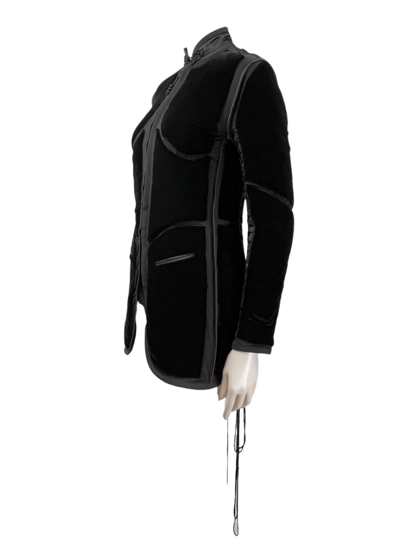 Jean Paul Gaultier Fall 1996 black corset velvet jacket