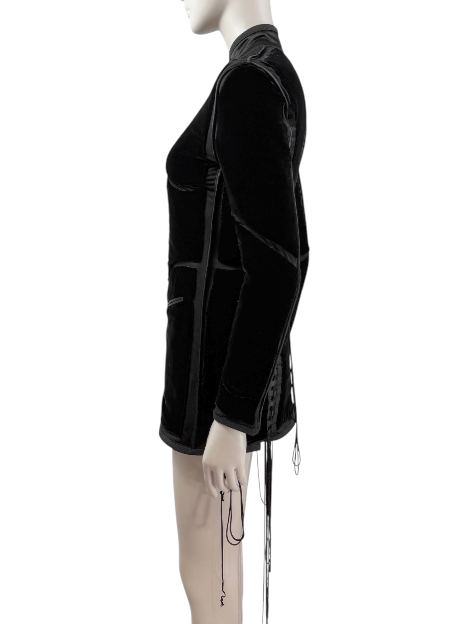 Jean Paul Gaultier Fall 1996 black corset velvet jacket