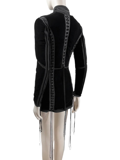 Jean Paul Gaultier Fall 1996 black corset velvet jacket