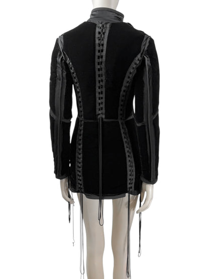 Jean Paul Gaultier Fall 1996 black corset velvet jacket