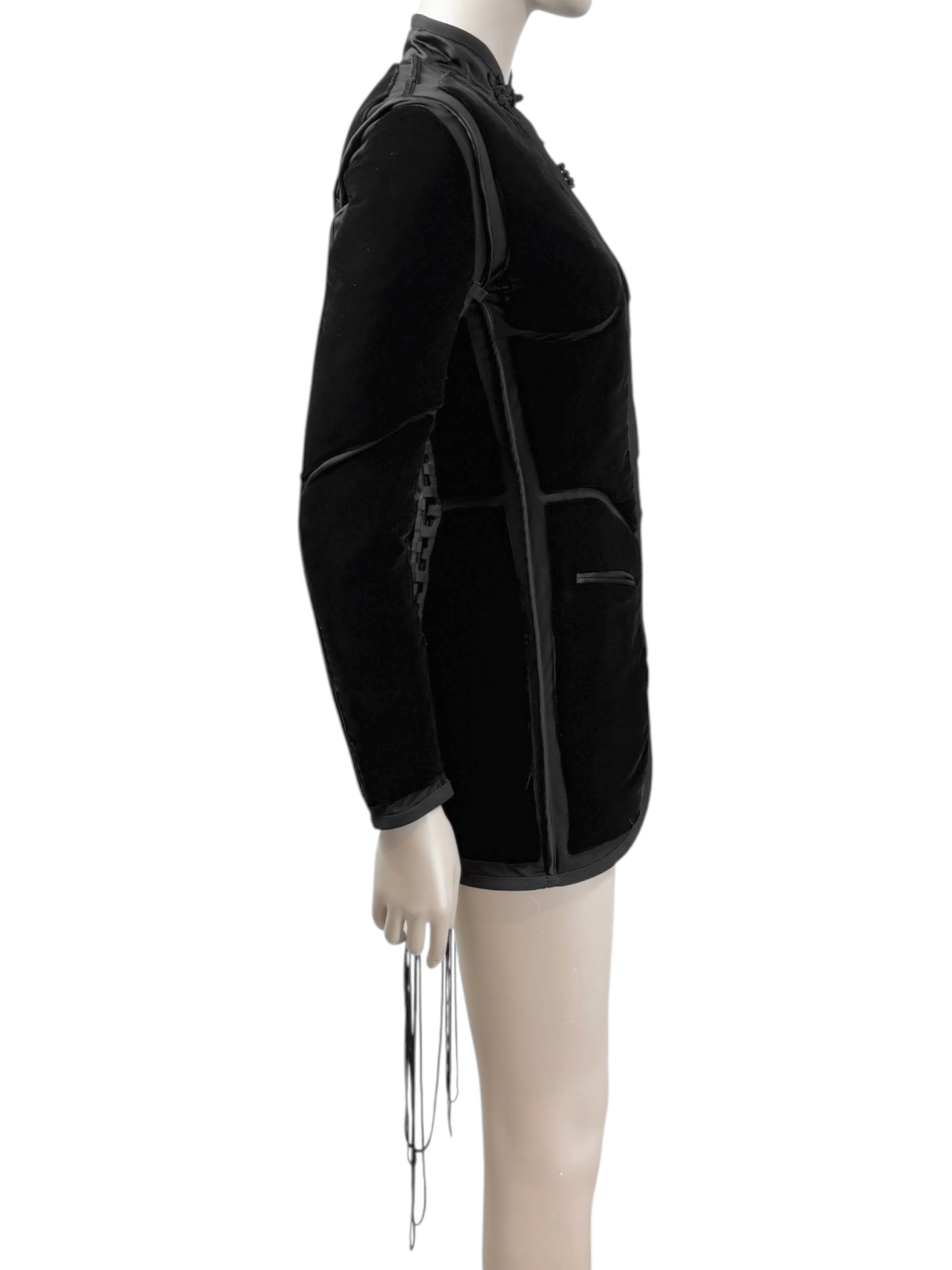 Jean Paul Gaultier Fall 1996 black corset velvet jacket