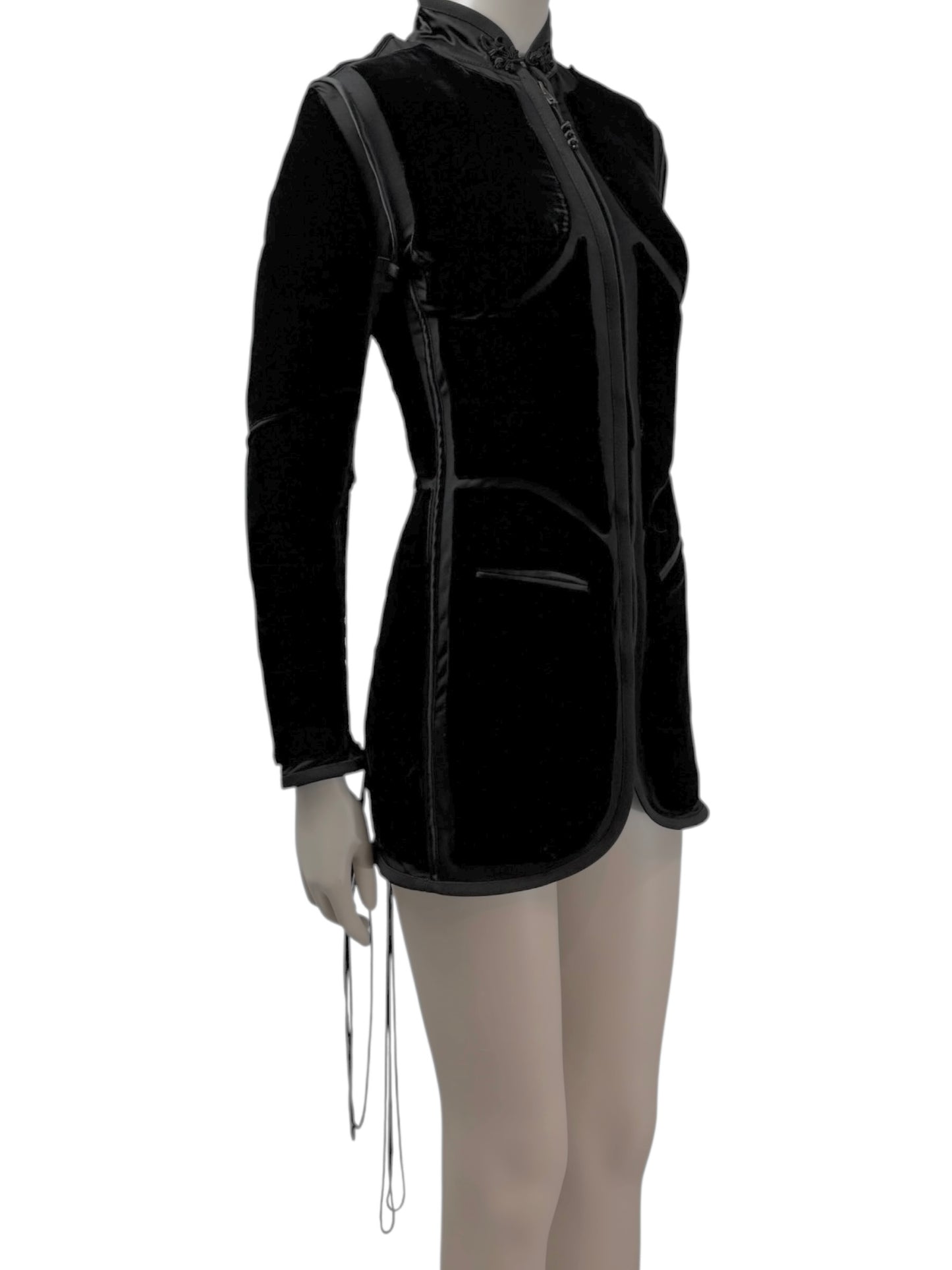 Jean Paul Gaultier Fall 1996 black corset velvet jacket