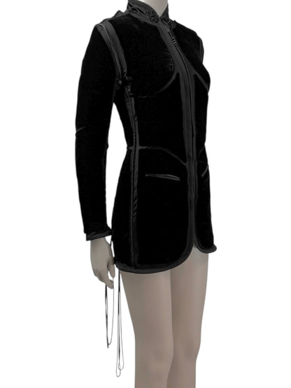 Jean Paul Gaultier Fall 1996 black corset velvet jacket
