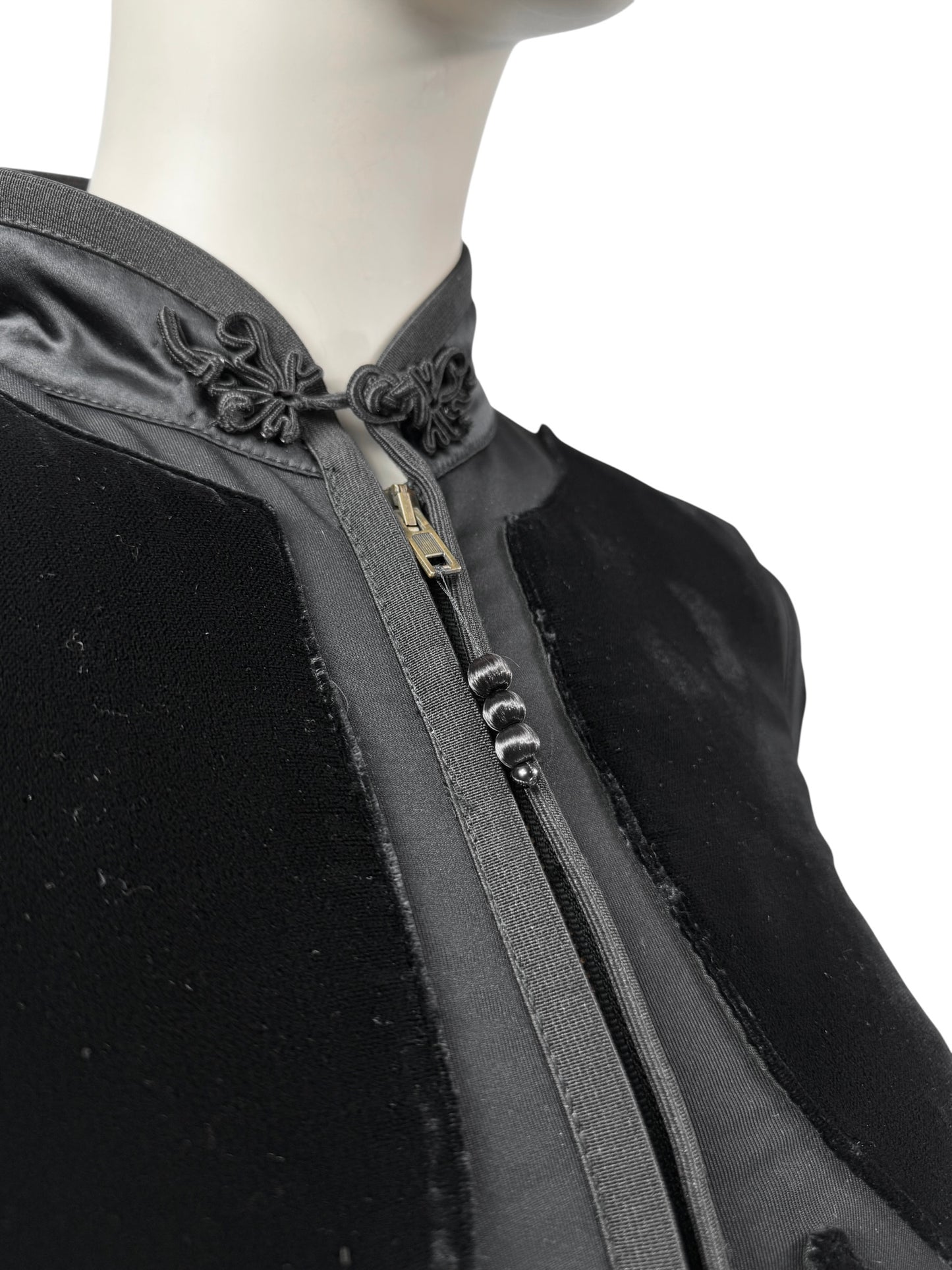 Jean Paul Gaultier Fall 1996 black corset velvet jacket