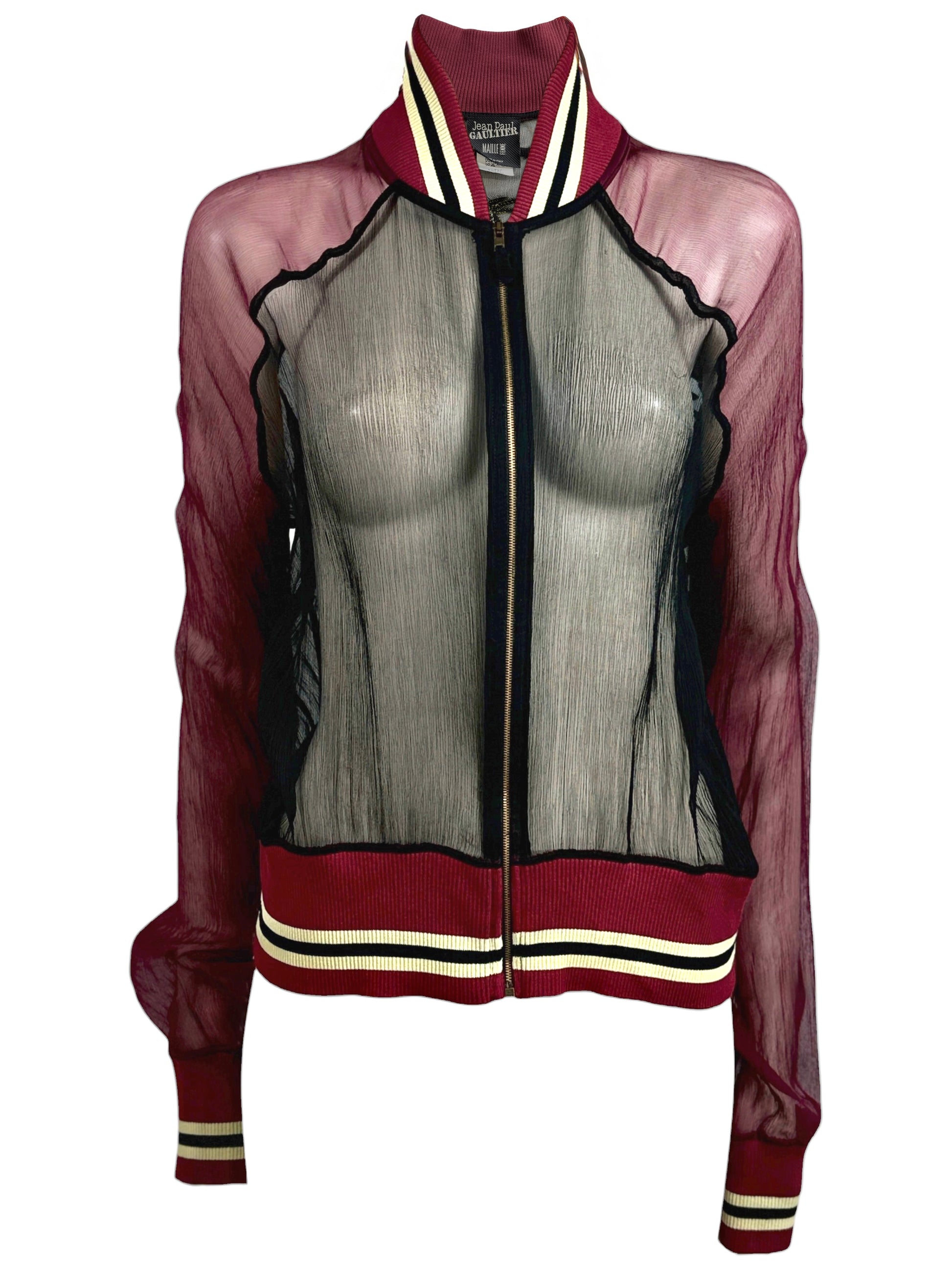 Jean Paul Gaultier Spring 2007 Retrospective crepe chiffon blouson