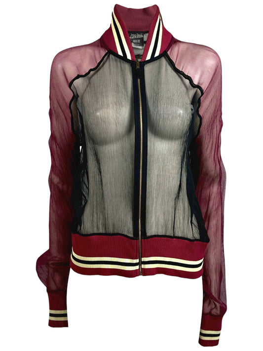 Jean Paul Gaultier Spring 2007 Retrospective crepe chiffon blouson