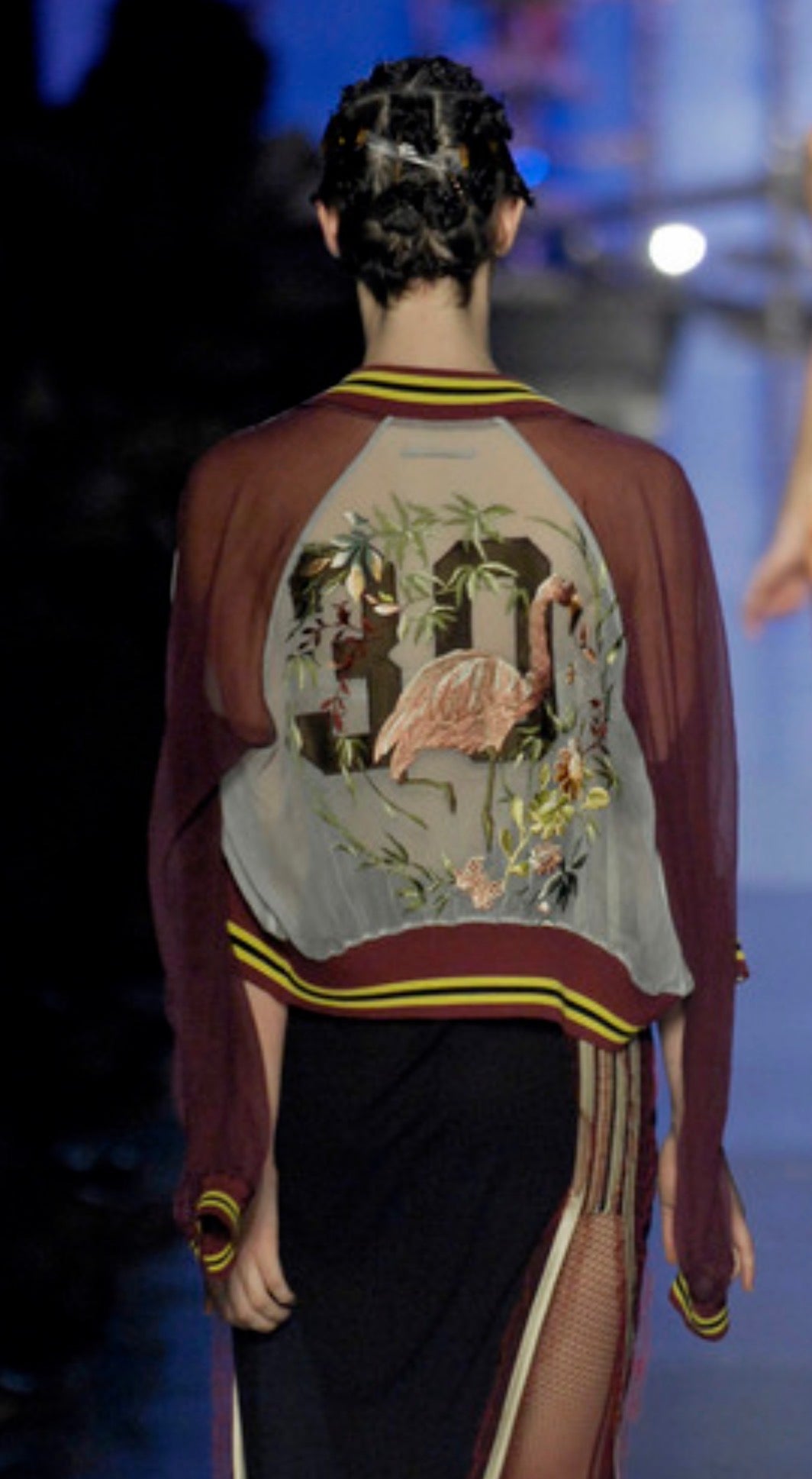 Jean Paul Gaultier Spring 2007 Retrospective crepe chiffon blouson
