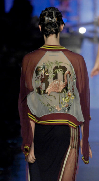 Jean Paul Gaultier Spring 2007 Retrospective crepe chiffon blouson