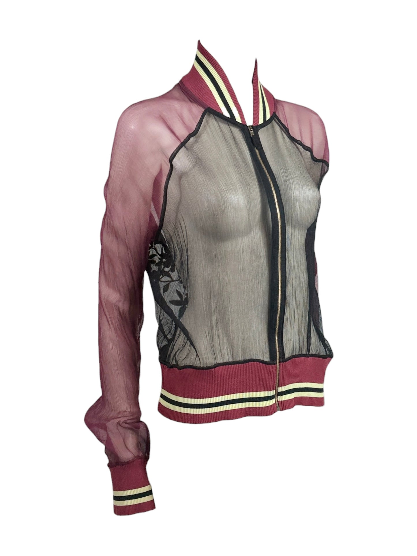 Jean Paul Gaultier Spring 2007 Retrospective crepe chiffon blouson