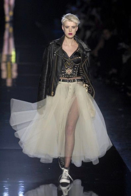 Jean Paul Gaultier Spring 2007 Retrospective tutu tulle white skirt
