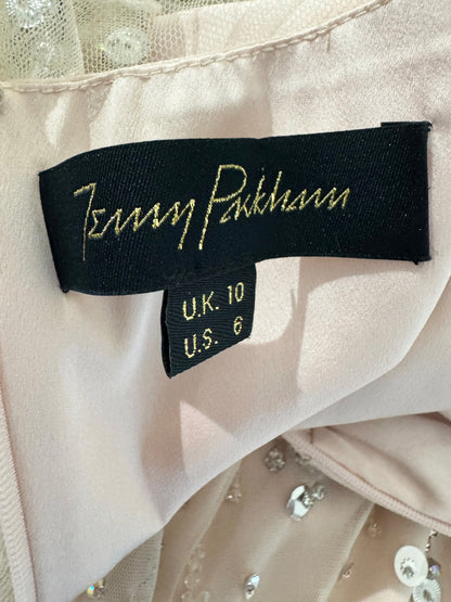 Jenny Packham Resort 2025 Maxi nude embroidered dress