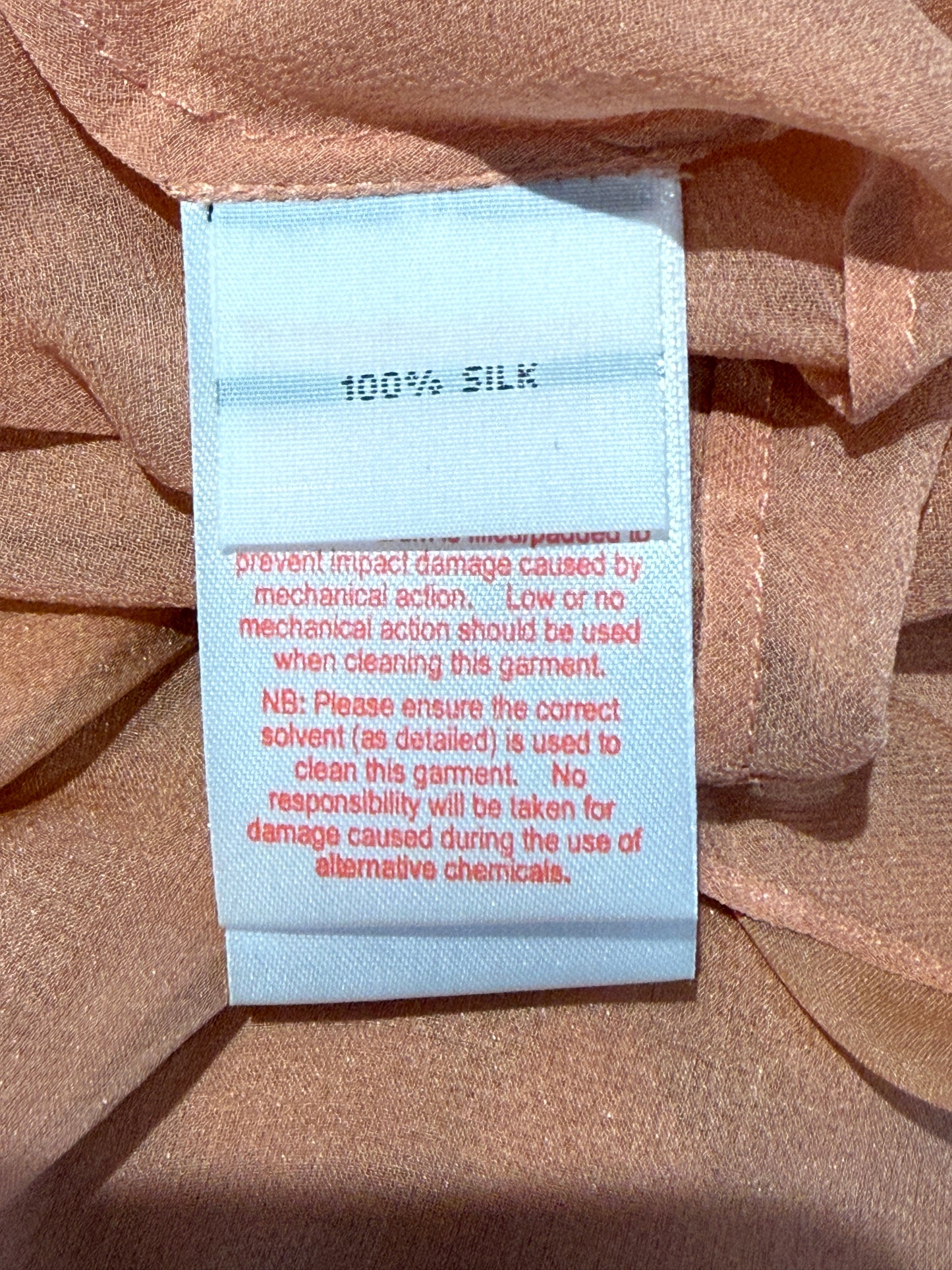 Jenny Packham Spring 2011 Look 13 Long chiffon terracotta dress