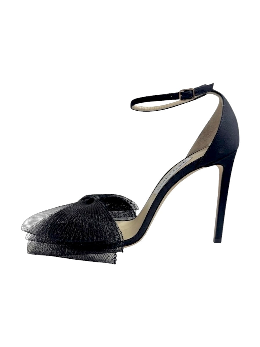 Jimmy Choo Aveline black tulle sandal