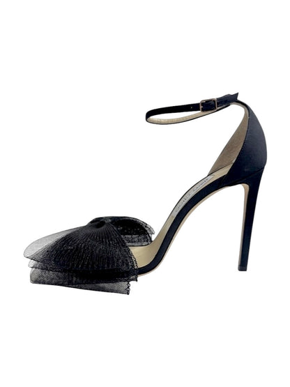 Jimmy Choo Aveline black tulle sandal