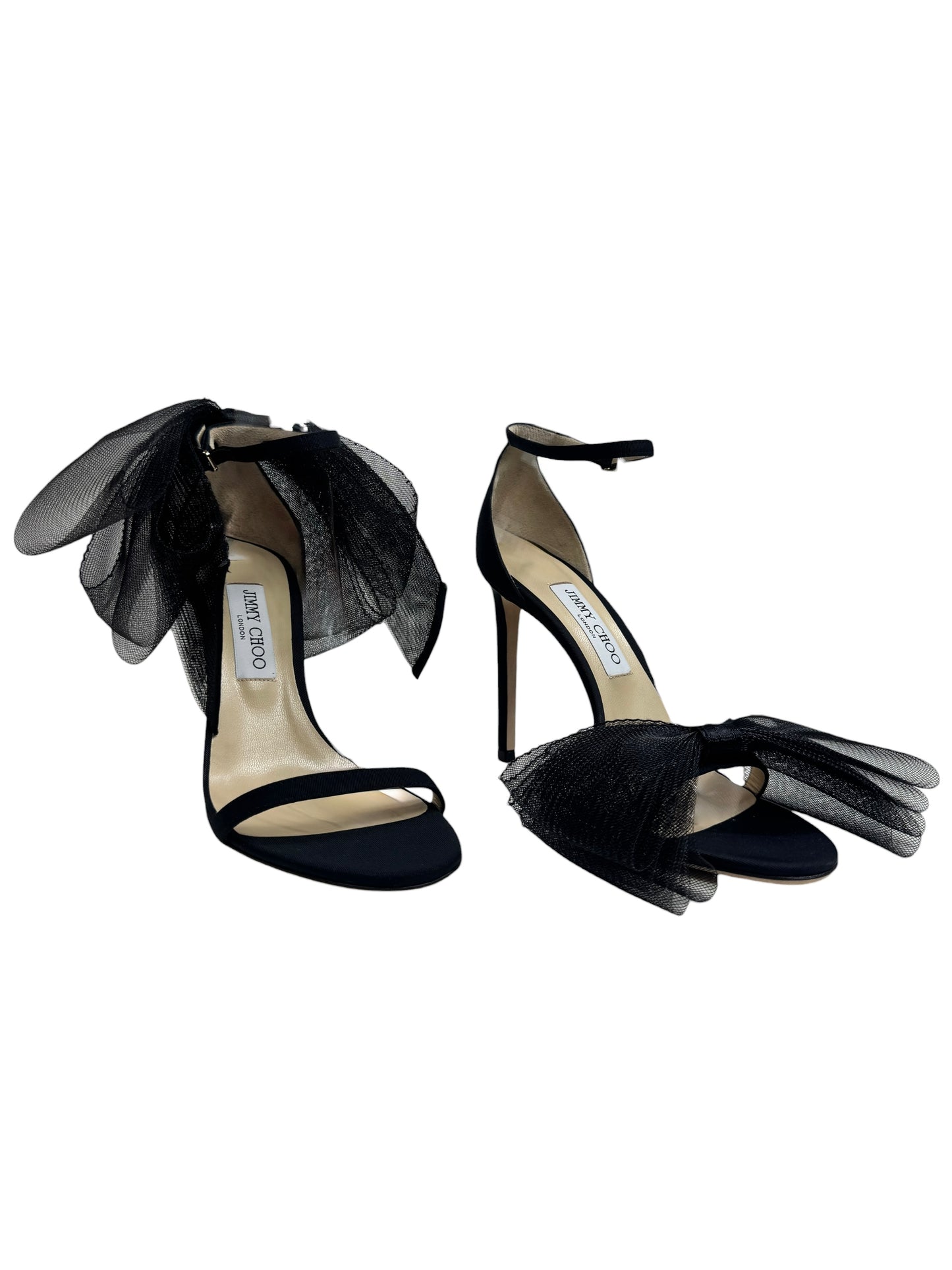 Jimmy Choo Aveline black tulle sandal