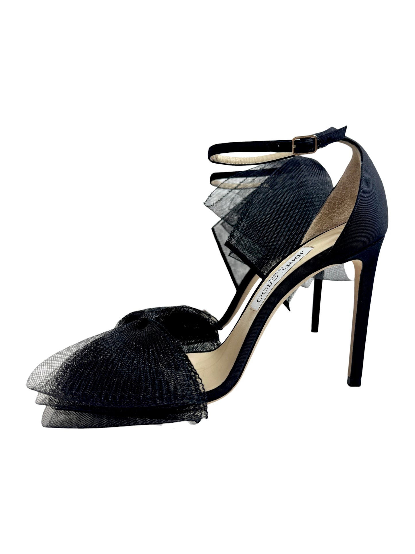 Jimmy Choo Aveline black tulle sandal
