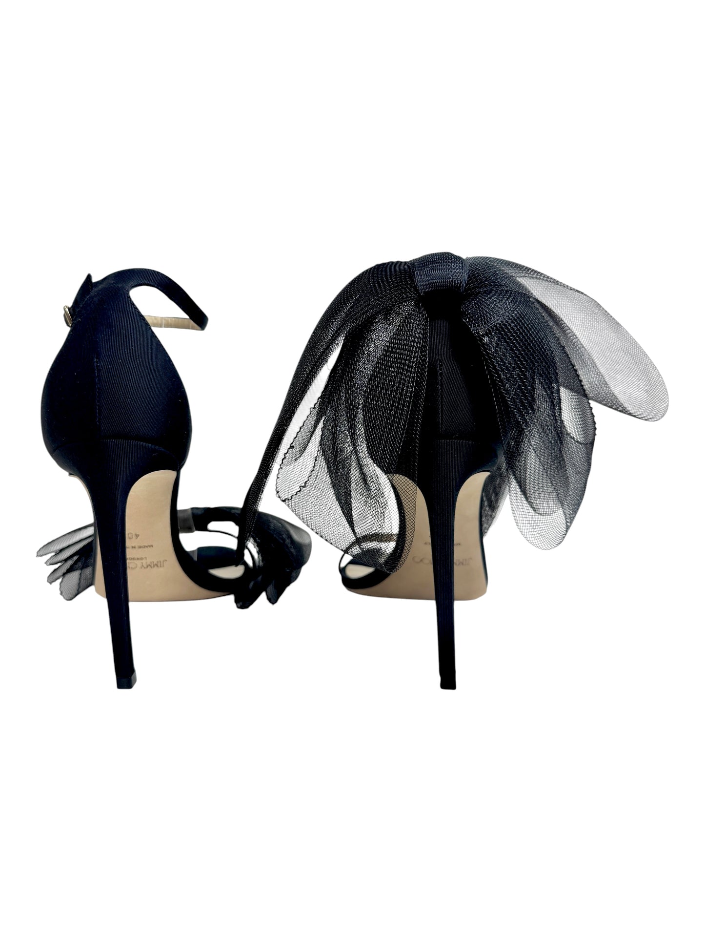 Jimmy Choo Aveline black tulle sandal