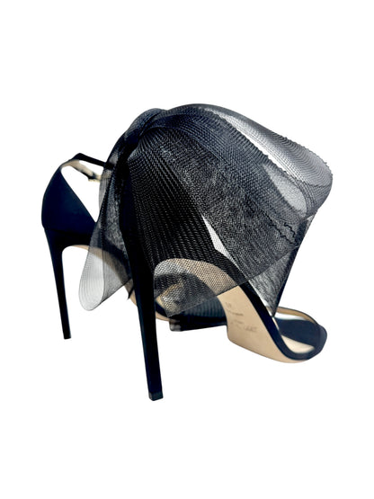 Jimmy Choo Aveline black tulle sandal