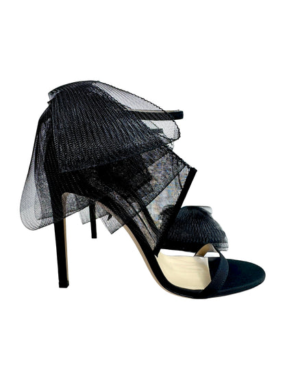 Jimmy Choo Aveline black tulle sandal