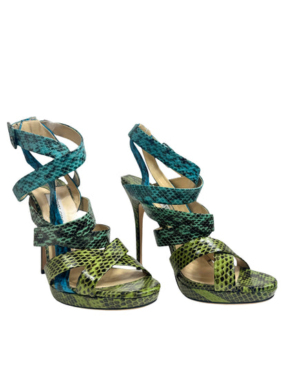 Jimmy Choo Dido snakeskin sandal