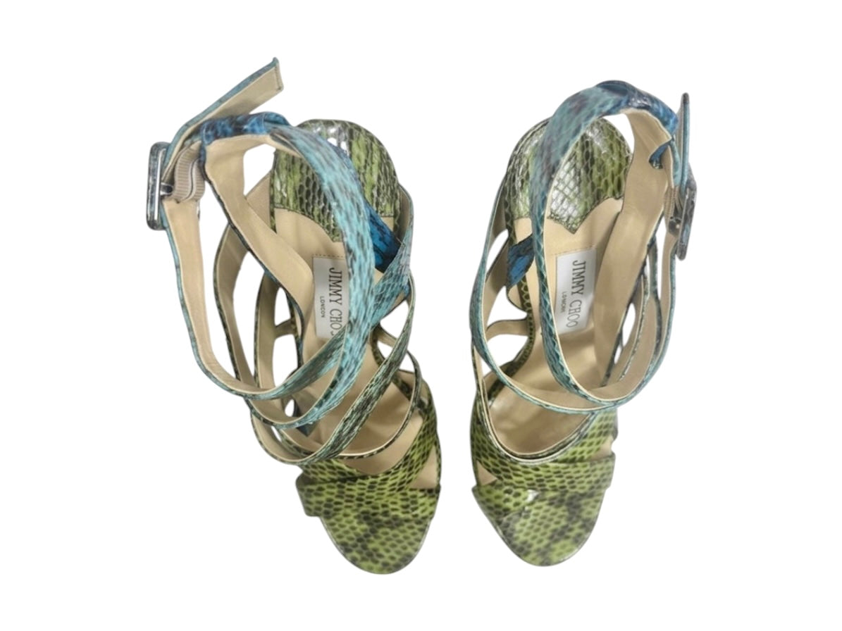 Jimmy Choo Dido snakeskin sandal