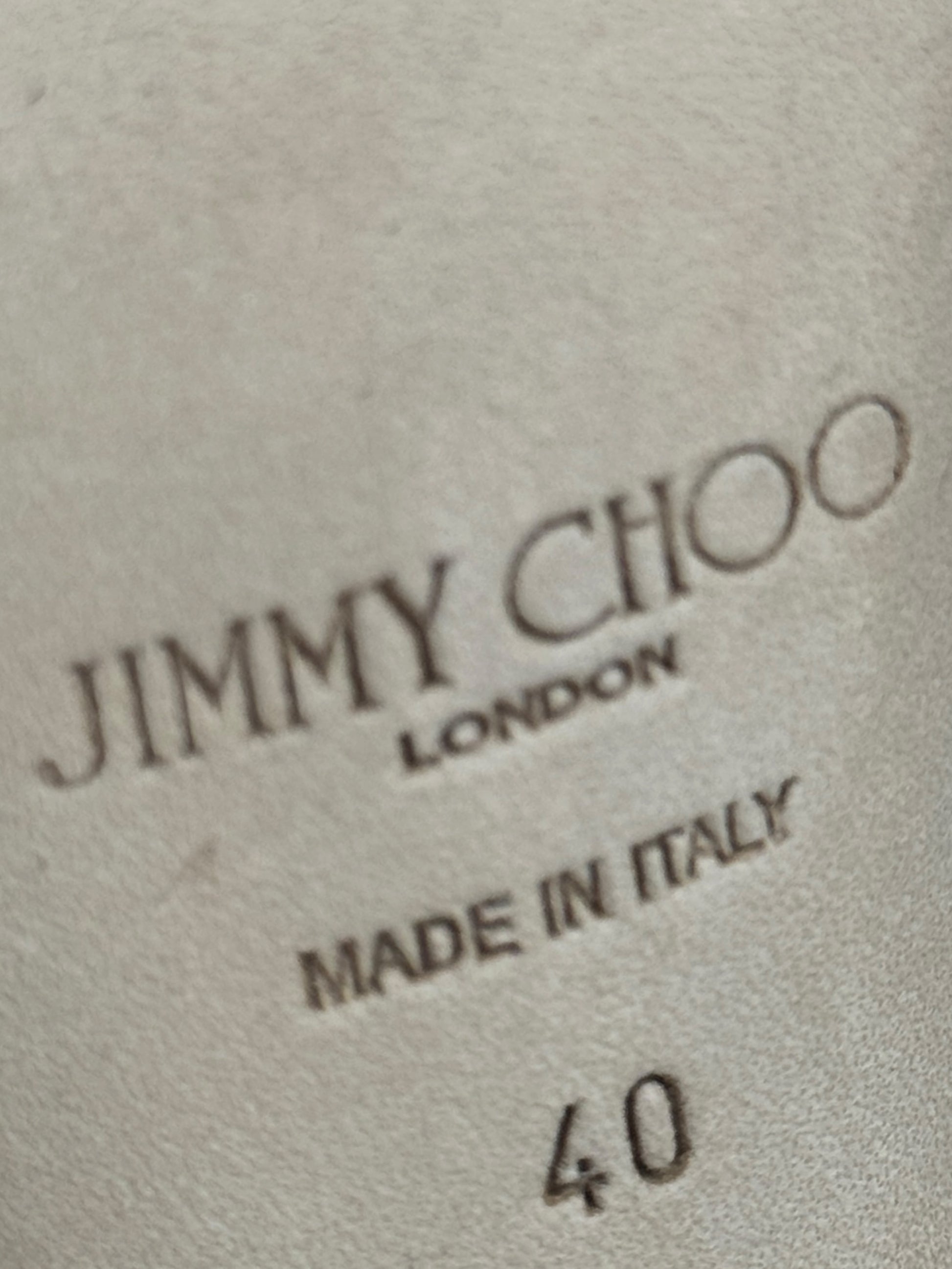 Jimmy Choo Maisel white sandal pearls
