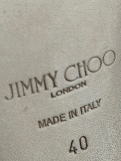 Jimmy Choo Maisel white sandal pearls