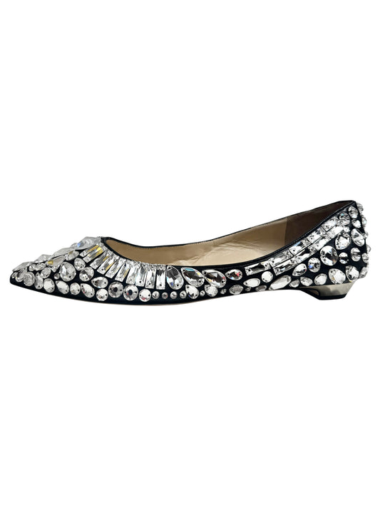 Jimmy Choo Swarovski TIbet flat 