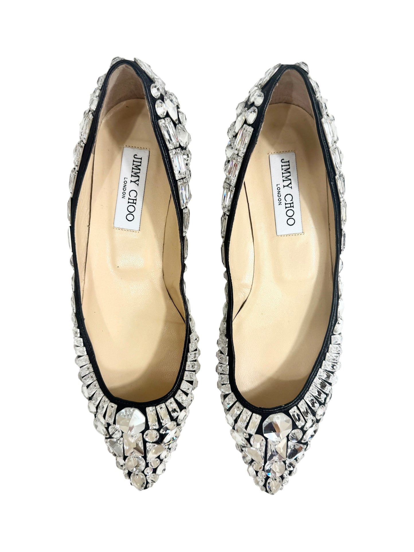 Jimmy Choo Swarovski TIbet flat 
