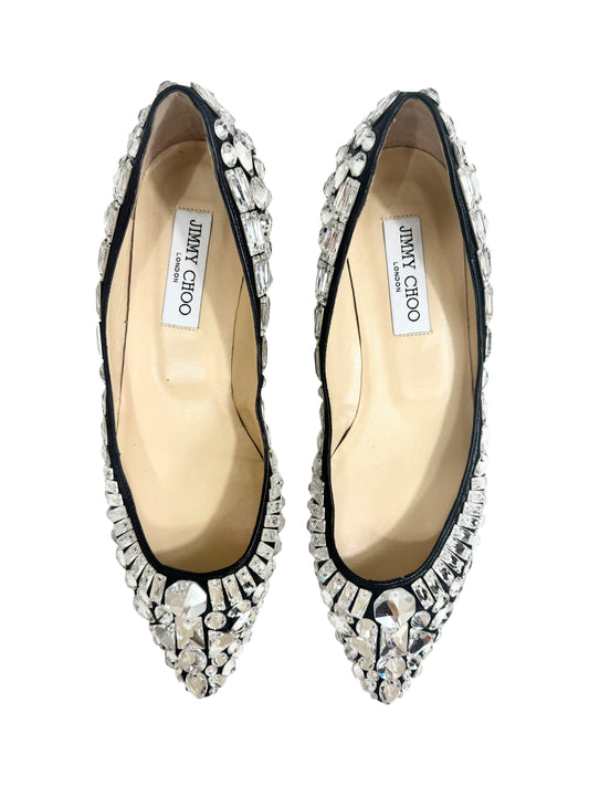 Jimmy Choo Swarovski TIbet flat 