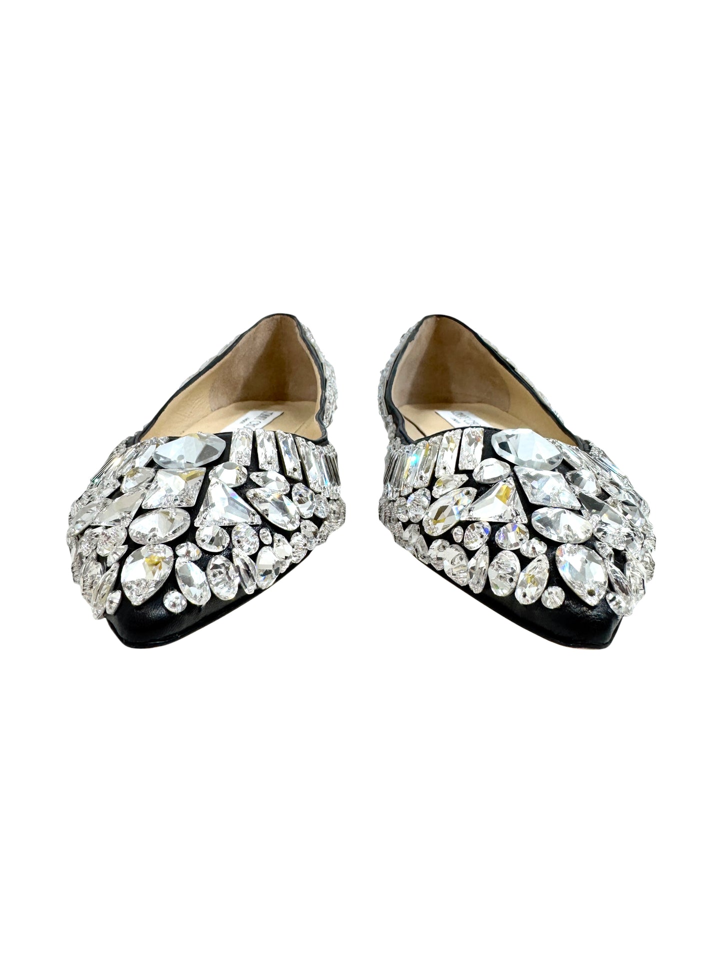 Jimmy Choo Swarovski TIbet flat 